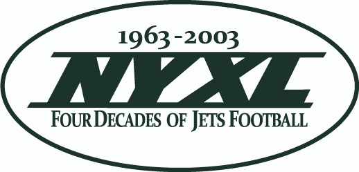 New York Jets 2003 Anniversary Logo iron on paper